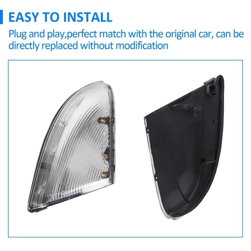 Mirror Turn Signal Puddle Lamps For Dodge Ram LED Indicator Lights Left Right 5