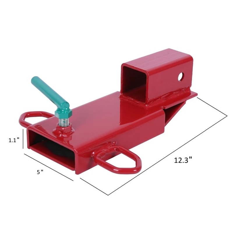 ClampOn Forklift Towing Adapter Trailer Hitch Receiver For Pallet Forks 1