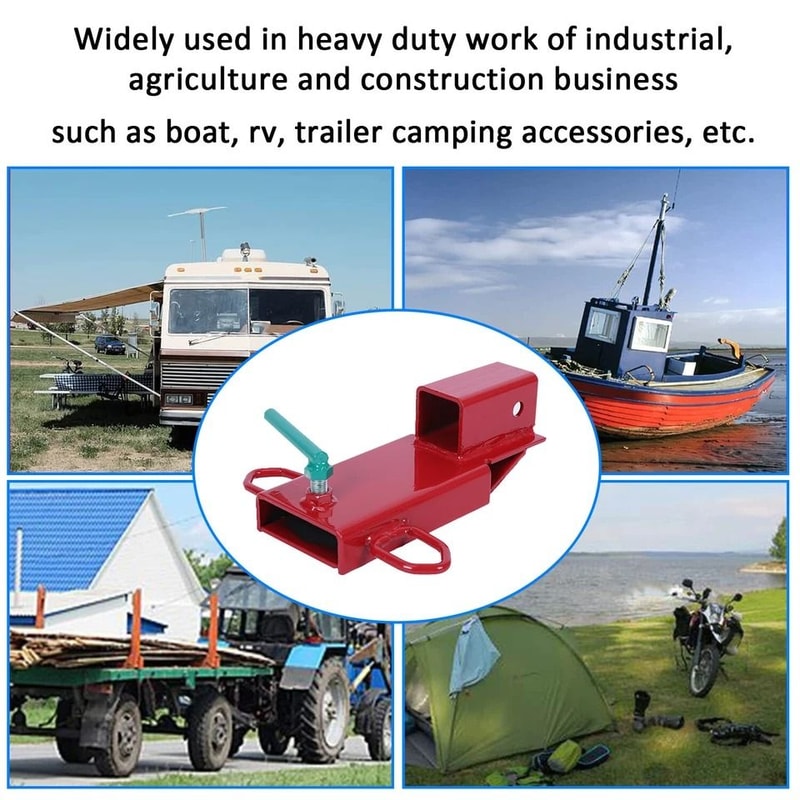 ClampOn Forklift Towing Adapter Trailer Hitch Receiver For Pallet Forks 3