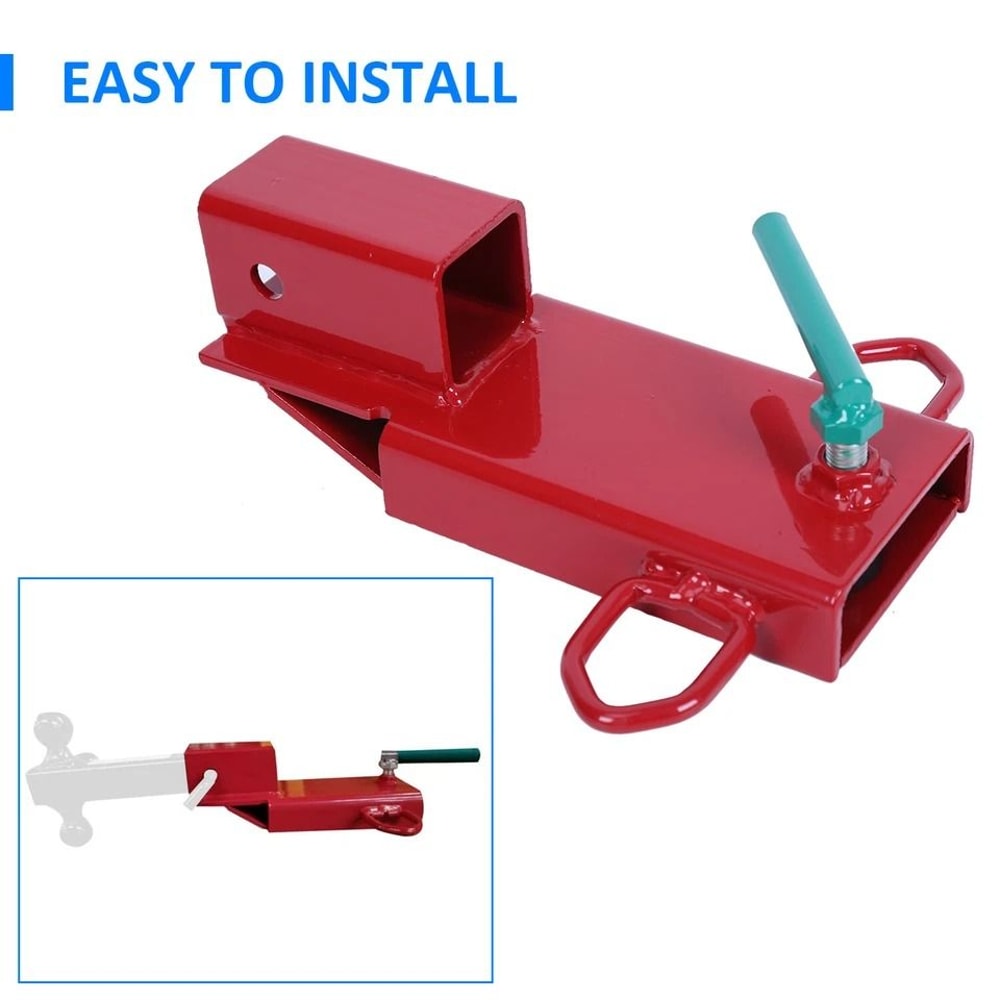 ClampOn Forklift Towing Adapter Trailer Hitch Receiver For Pallet Forks 4