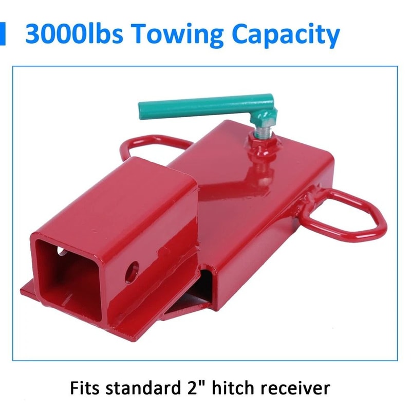 ClampOn Forklift Towing Adapter Trailer Hitch Receiver For Pallet Forks 5