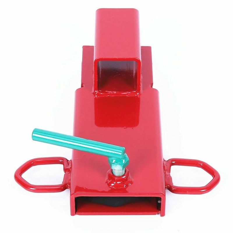 ClampOn Forklift Towing Adapter Trailer Hitch Receiver For Pallet Forks 7