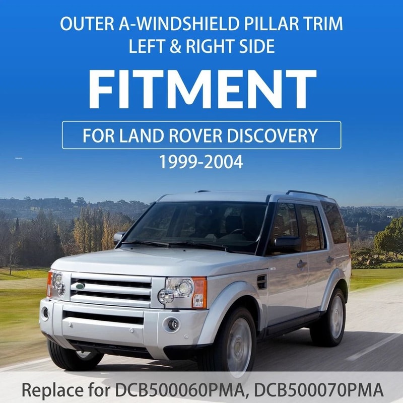 Land Rover Discovery Pillar Trim Pair Windscreen Molding Replacement 1