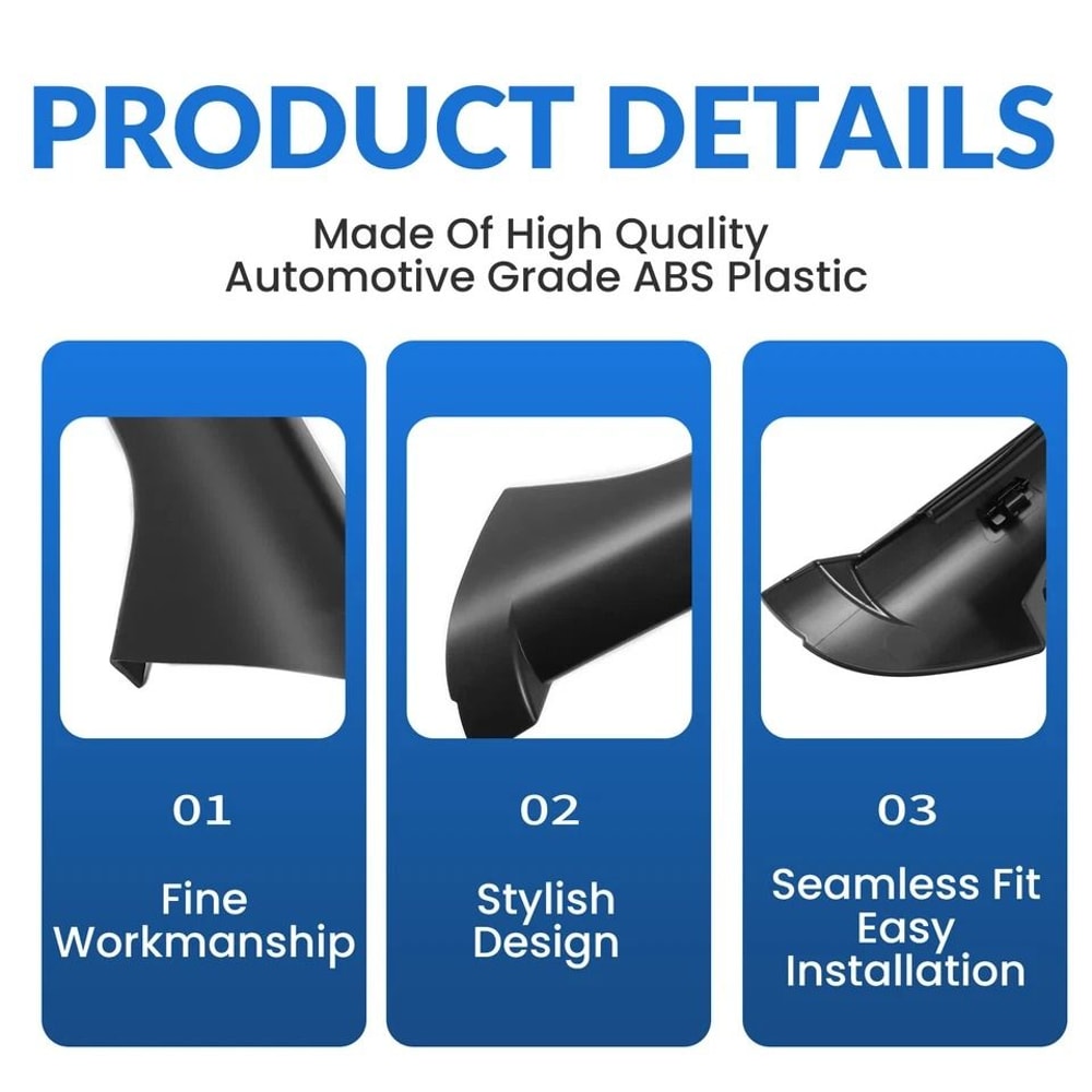 Land Rover Discovery Pillar Trim Pair Windscreen Molding Replacement 3