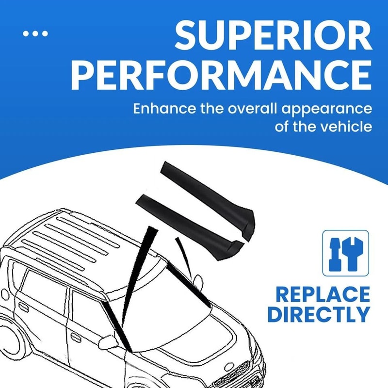 Land Rover Discovery Pillar Trim Pair Windscreen Molding Replacement 4