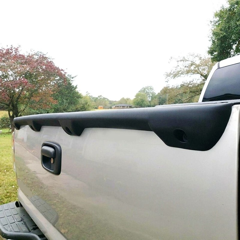 Silverado Sierra Tailgate Spoiler Cap Protector Durable Truck Tailgate Molding Guard 2