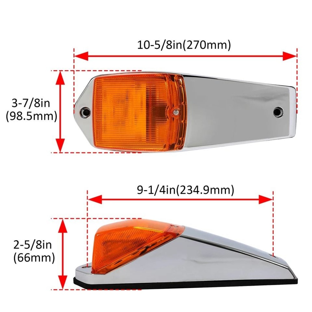 LED Roof Marker Lights For Peterbilt Kenworth Freightliner Trucks LEDs 11
