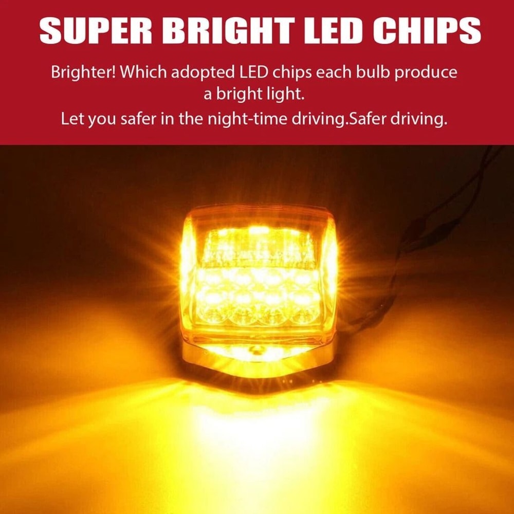 LED Roof Marker Lights For Peterbilt Kenworth Freightliner Trucks LEDs 17