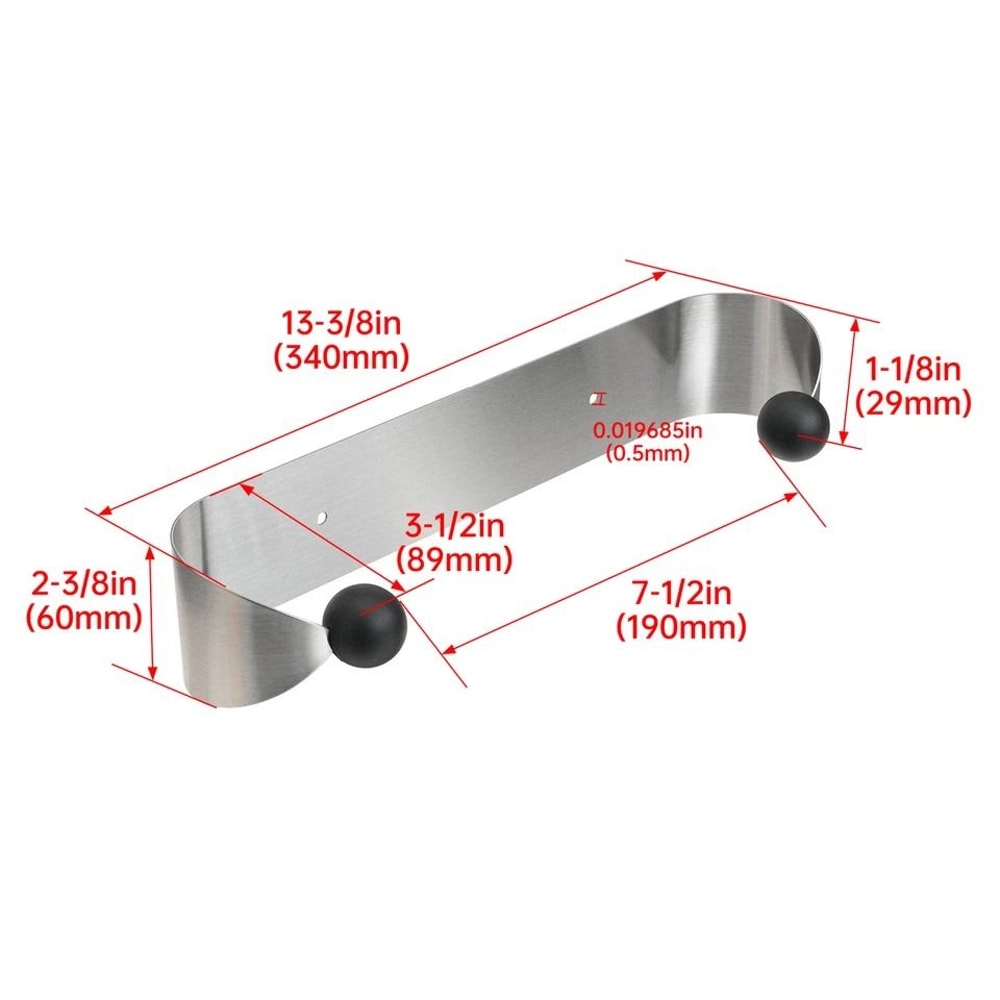 Stainless Steel Wall Mount Paper Towel Holder Under Cabinet Towel Rack For Kitchen 2