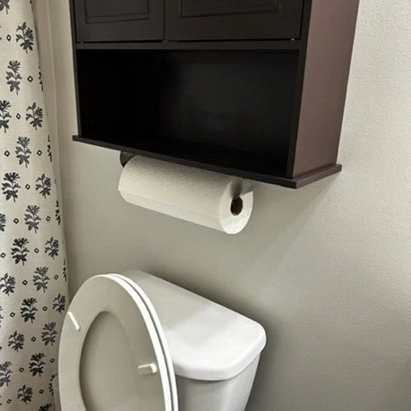 Stainless Steel Wall Mount Paper Towel Holder Under Cabinet Towel Rack For Kitchen 0