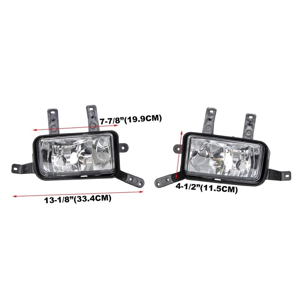 Chevy SuburbanTahoe Fog Lights Kit With Chrome Trim Switch Bulbs 1
