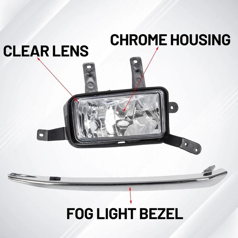 Chevy SuburbanTahoe Fog Lights Kit With Chrome Trim Switch Bulbs 2