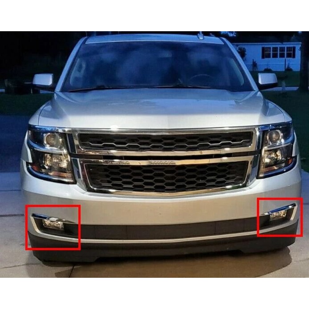 Chevy SuburbanTahoe Fog Lights Kit With Chrome Trim Switch Bulbs 0