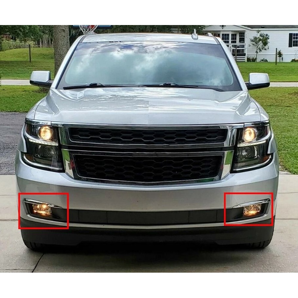 Chevy SuburbanTahoe Fog Lights Kit With Chrome Trim Switch Bulbs 6