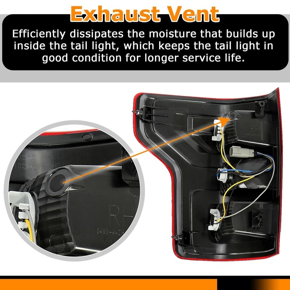 Premium Rear Tail Light Brake Lamp For Ford Passenger Side Replacement Tail Light 10