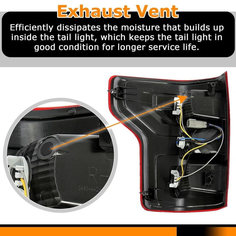 Premium Rear Tail Light Brake Lamp For Ford Passenger Side Replacement Tail Light 10