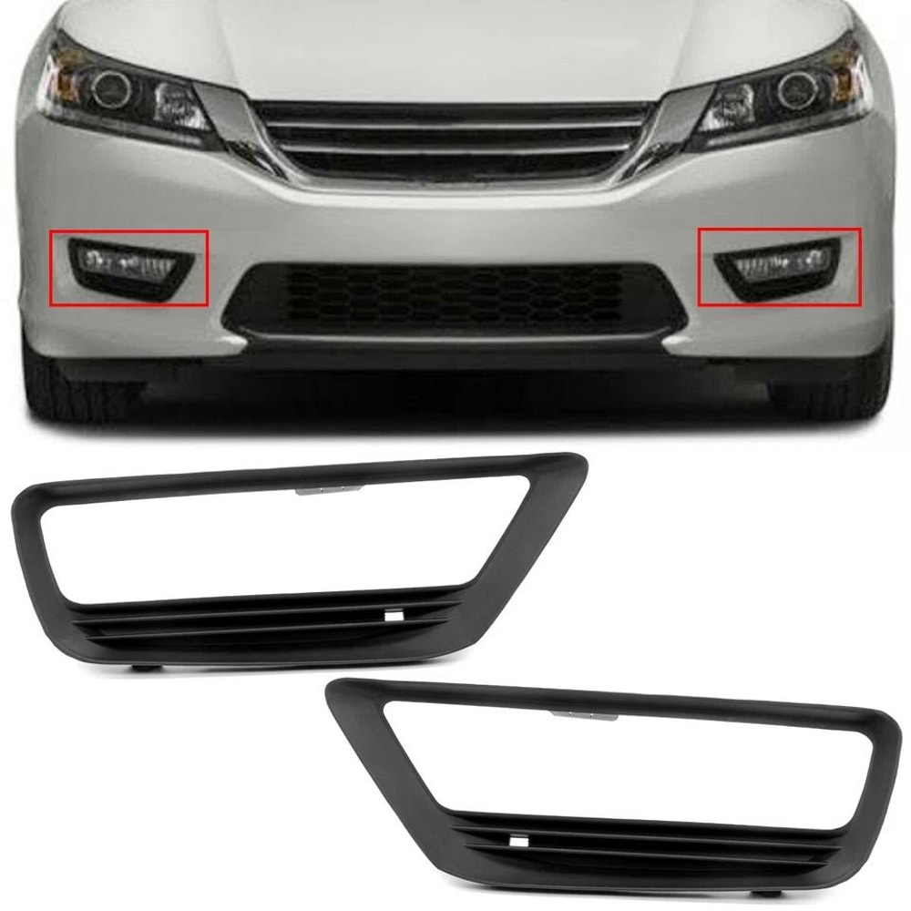Premium Front Bumper Fog Light Bezel Honda Accord Fog Light Cover Set 2
