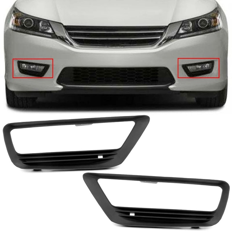 Premium Front Bumper Fog Light Bezel Honda Accord Fog Light Cover Set 2