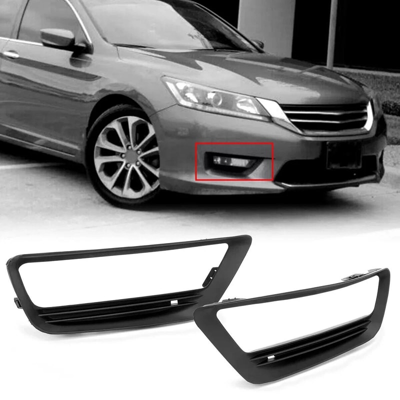 Premium Front Bumper Fog Light Bezel Honda Accord Fog Light Cover Set 9