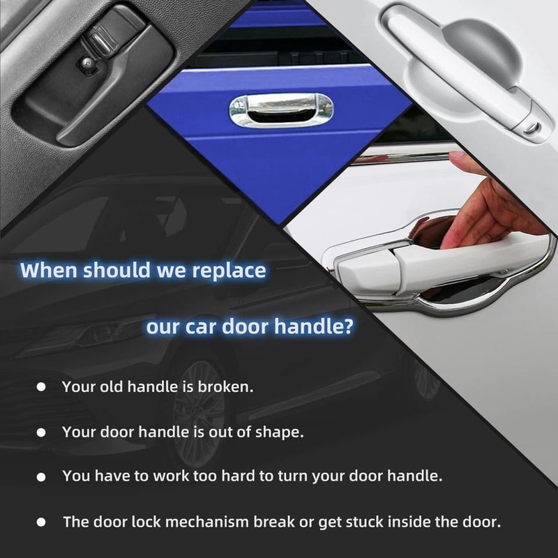 Silver Exterior Door Handle Pair For Nissan Driver Passenger Side 10