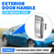 Silver Exterior Door Handle Pair For Nissan Driver Passenger Side 2