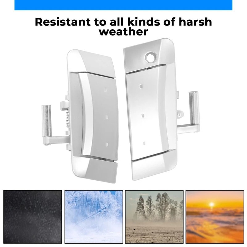 Silver Exterior Door Handle Pair For Nissan Driver Passenger Side 5