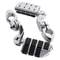 Premium Chrome Touring Highway Foot Pegs For Harley Road King Street Glide Crash Bar Foot Pegs 7