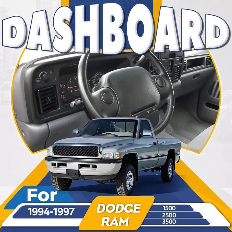 Premium Black Dodge Ram Dashboard Bezel W Vents Trucks 1