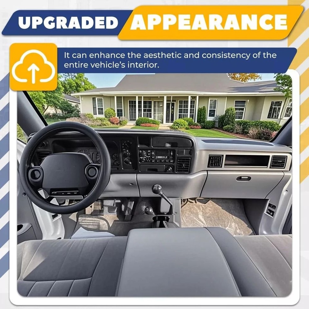 Premium Black Dodge Ram Dashboard Bezel W Vents Trucks 4