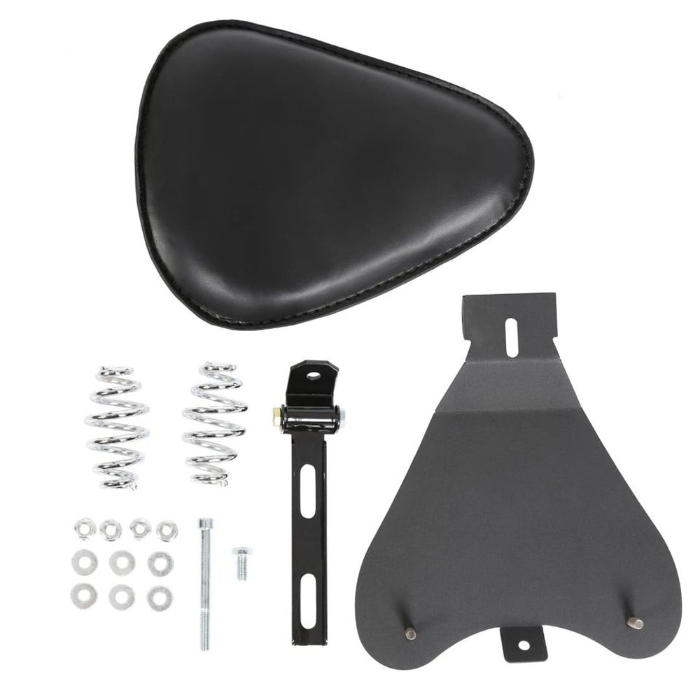 Yamaha Harley Motorcycle Chopper Bobber Solo Seat With Spring And Base Saddle 1