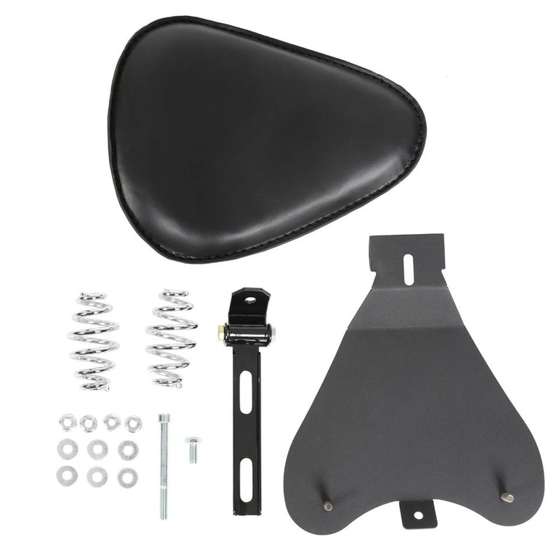 Yamaha Harley Motorcycle Chopper Bobber Solo Seat With Spring And Base Saddle 1