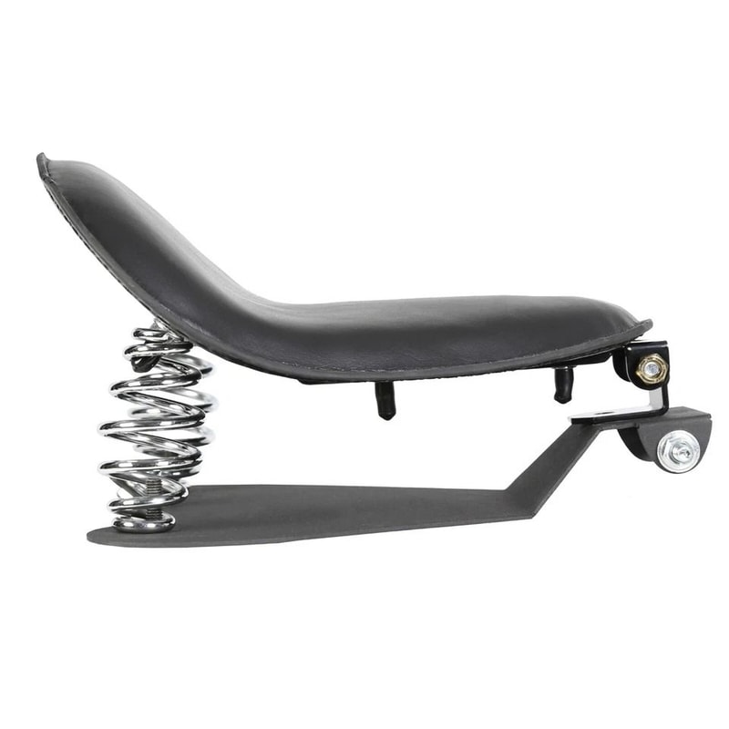 Yamaha Harley Motorcycle Chopper Bobber Solo Seat With Spring And Base Saddle 2