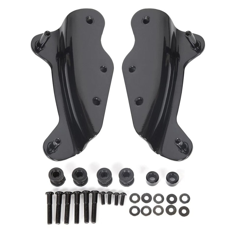 Premium Black Docking Hardware Kit For Harley Touring Electra Glide Motorcycle 7
