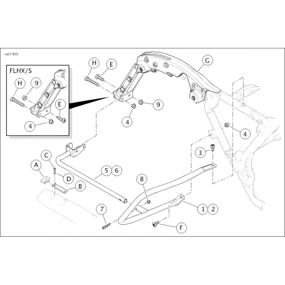 Black Saddlebags Support Bracket Guard For Harley Touring Street Road Glide Durable HighQuality Pr 1