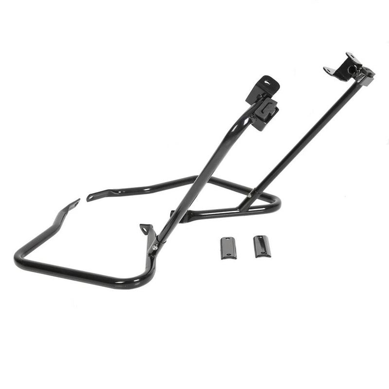 Black Saddlebags Support Bracket Guard For Harley Touring Street Road Glide Durable HighQuality Pr 4