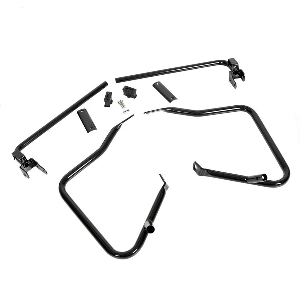 Black Saddlebags Support Bracket Guard For Harley Touring Street Road Glide Durable HighQuality Pr 5