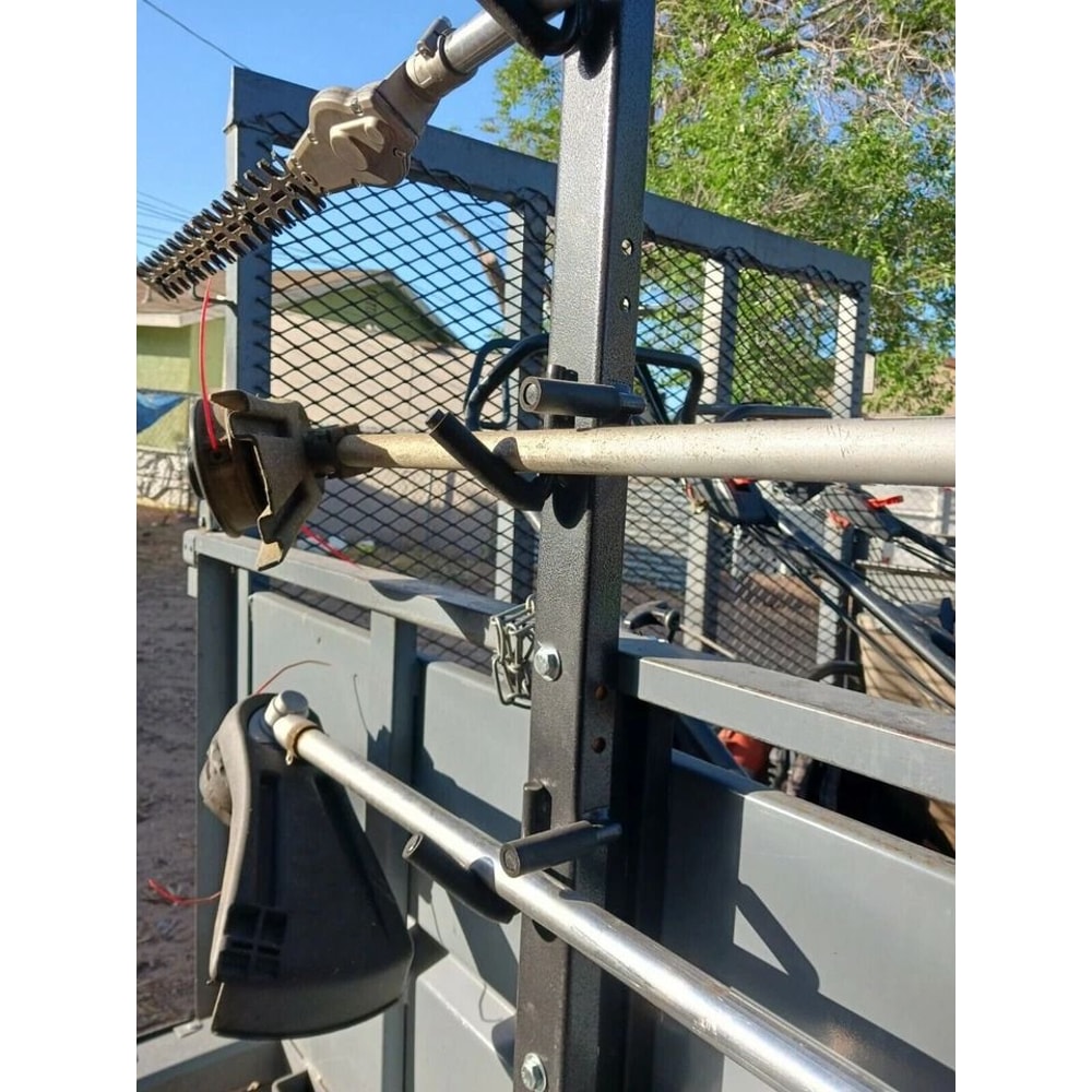 Trimmer Rack With Lock Weed Eater Carrier For Truck And Trailer 11