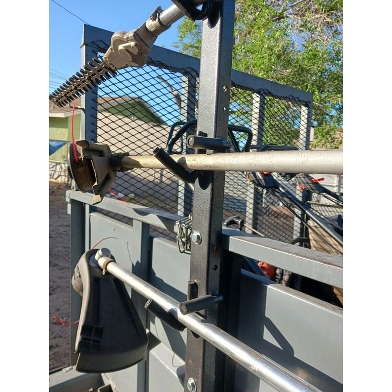 Trimmer Rack With Lock Weed Eater Carrier For Truck And Trailer 11