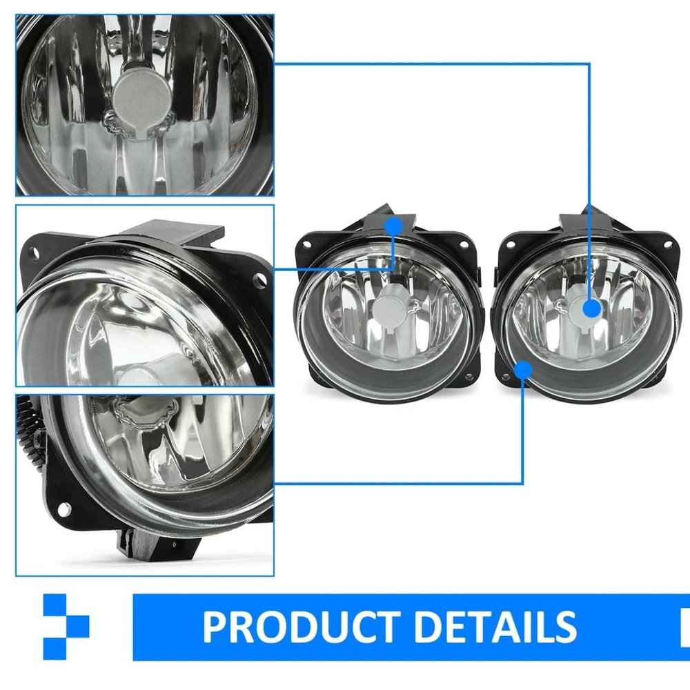 Fog Lights For Harley Davidson Driver Passenger Side 1
