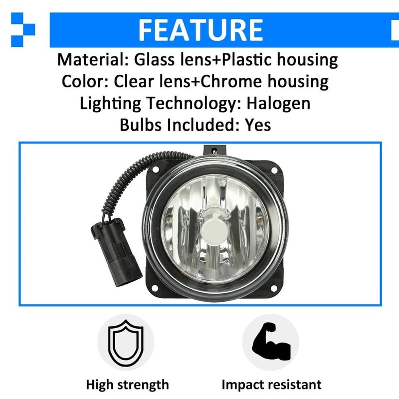 Fog Lights For Harley Davidson Driver Passenger Side 2