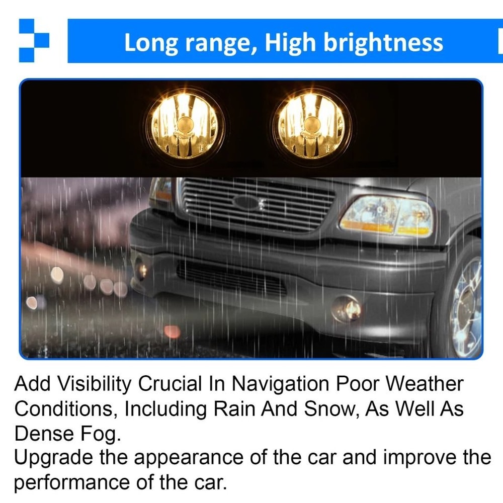 Fog Lights For Harley Davidson Driver Passenger Side 5