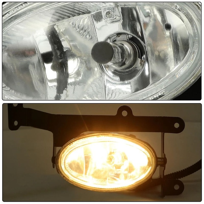 Clear Lens Bumper Fog Lights For Honda Civic Coupe With Wiring Switch 7