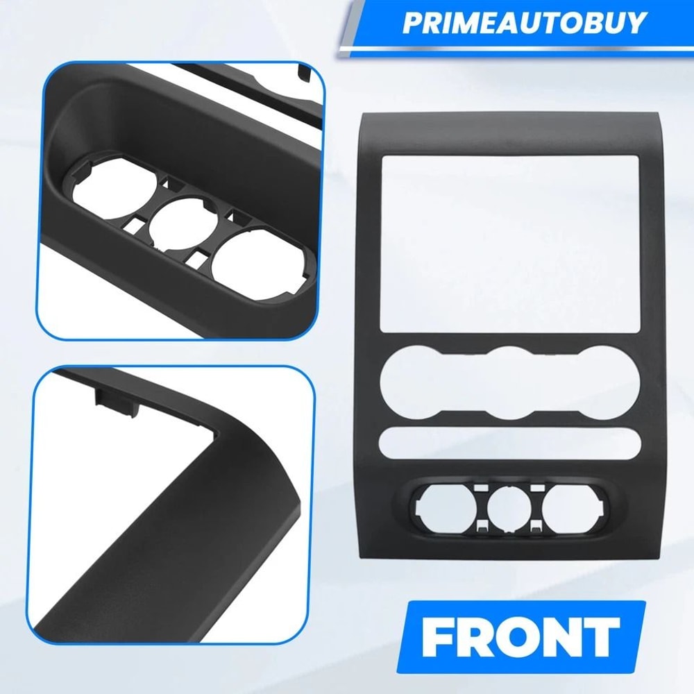 For Dash Trim Panel Black Radio Surround Bezel Center Trim 2