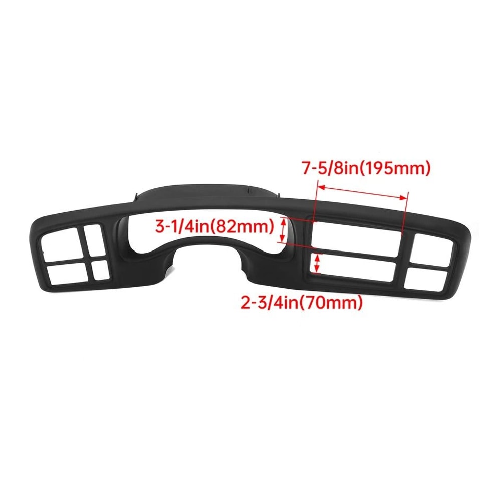 Dark Gray Direct Replacement Radio Dash Trim Bezel For Silverado Tahoe Sierra 1