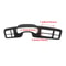 Dark Gray Direct Replacement Radio Dash Trim Bezel For Silverado Tahoe Sierra 1