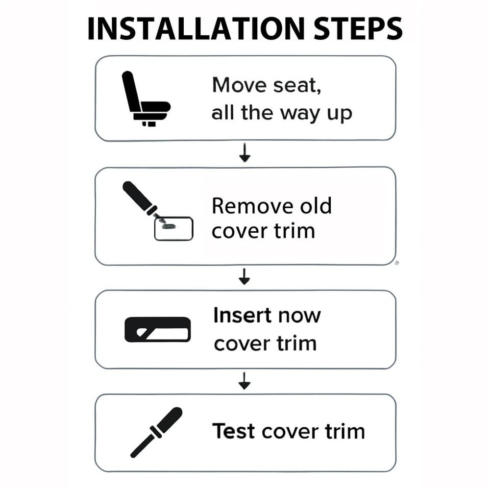 For Acadia Traverse Enclave Driver Seat Track Cover Switch Bezel Trim 3