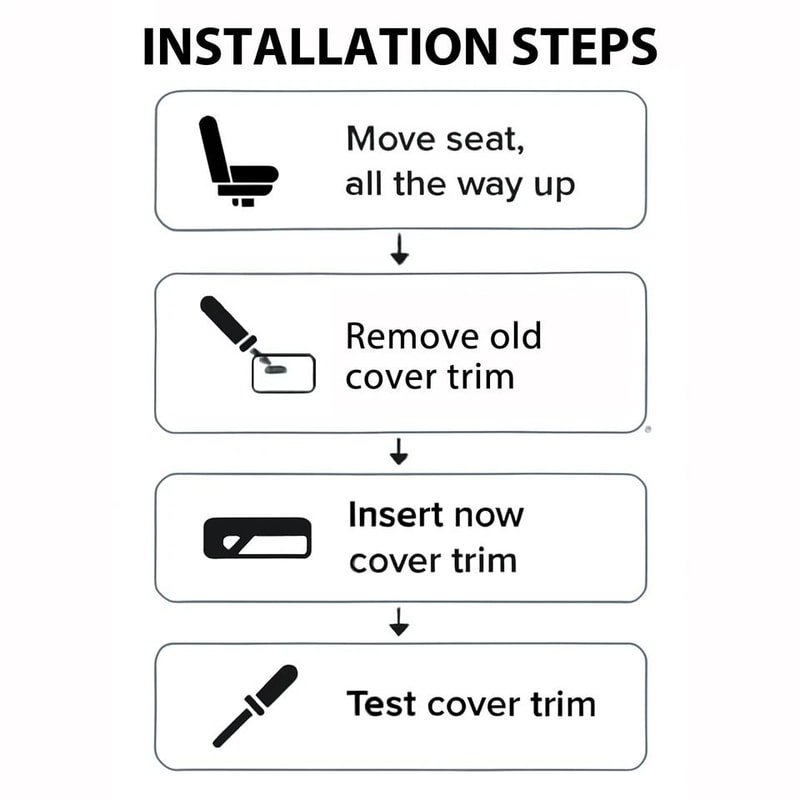 For Acadia Traverse Enclave Driver Seat Track Cover Switch Bezel Trim 3