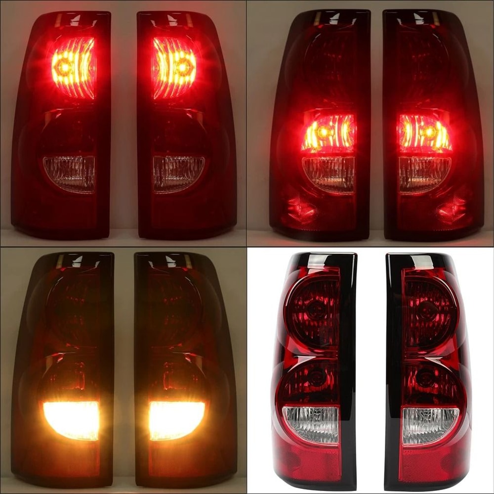 Premium Rear Tail Lights For Chevy Silverado Direct Fit Replacement 2