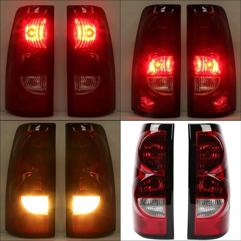 Premium Rear Tail Lights For Chevy Silverado Direct Fit Replacement 2