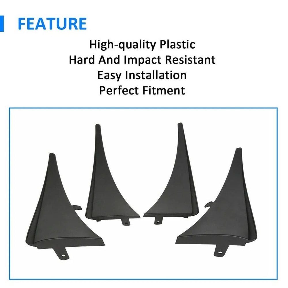 Front Rear Splash Guards Mud Flaps For Corvette Grand Sport Durable WeatherResistant Protection 3